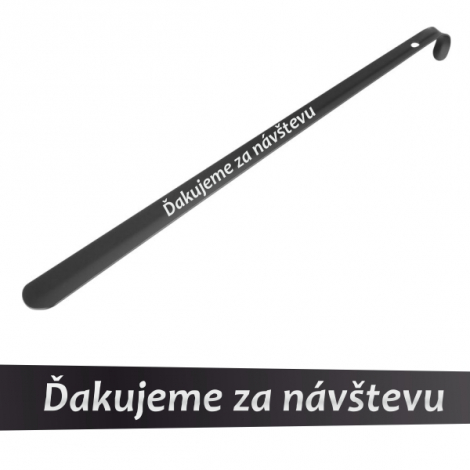 Obuvák kovový s nápisom