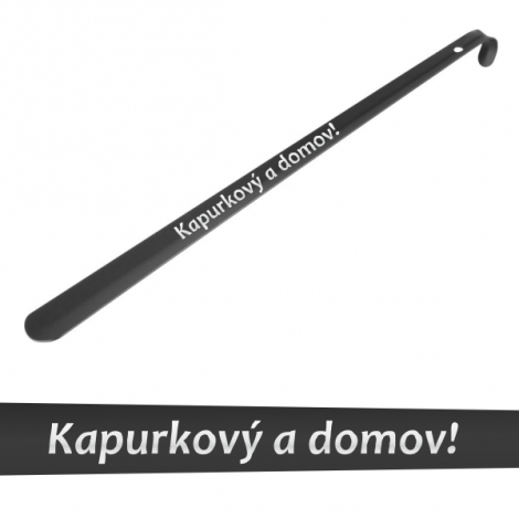 Obuvák kovový s nápisom