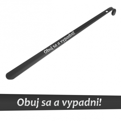 Obuvák kovový s nápisom